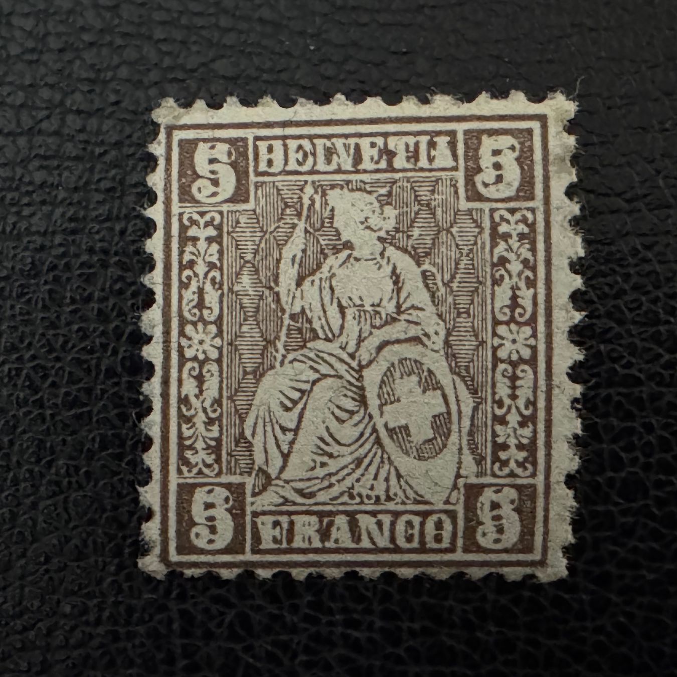 Alle Briefmarken: Freimarken, 2 Abarten, ungebraucht – Gebraucht aus Stallikon von HILDECH1 4