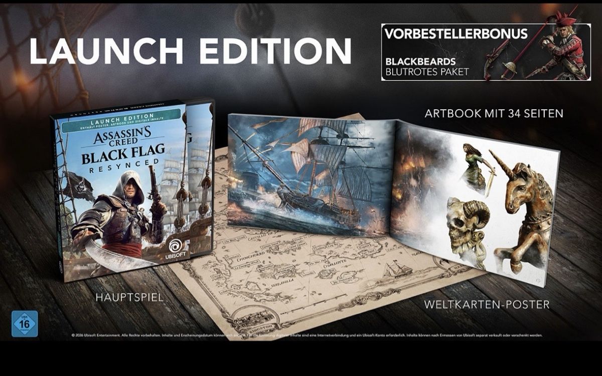 Spiele: ASSASSINS CREED: BLACK FLAG RESYNCED - LAUNCH EDITION – Neu (gemäss Beschreibung) aus Affoltern am Albis von nioreh1 2