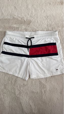 Tommy Hilfiger Badeshorts weiss rot Grösse M