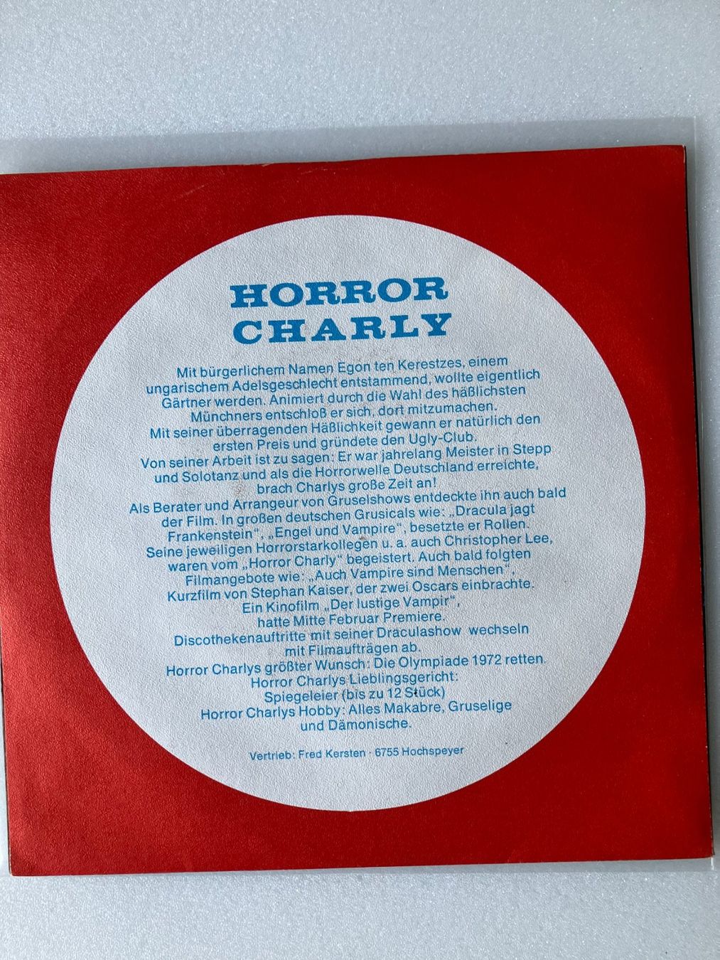 Dischi in vinile: Horror Charly – Usato da Aarwangen venduto da Jukebox3 3