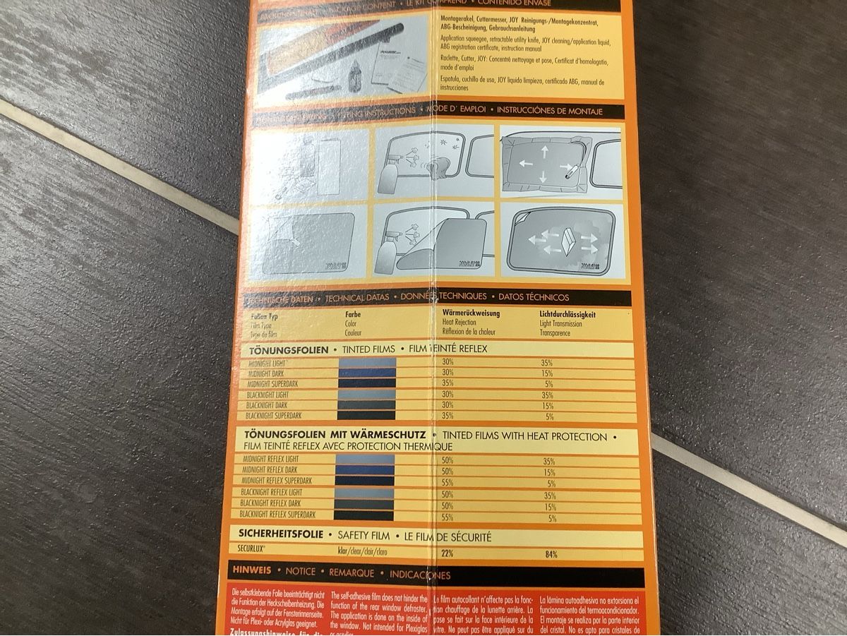 Lackretusche & Schutzfolien: Autoglas Folie Midnight Reflex light von Foliatec – Neu (gemäss Beschreibung) aus Brugg AG von Sweety_pie 7