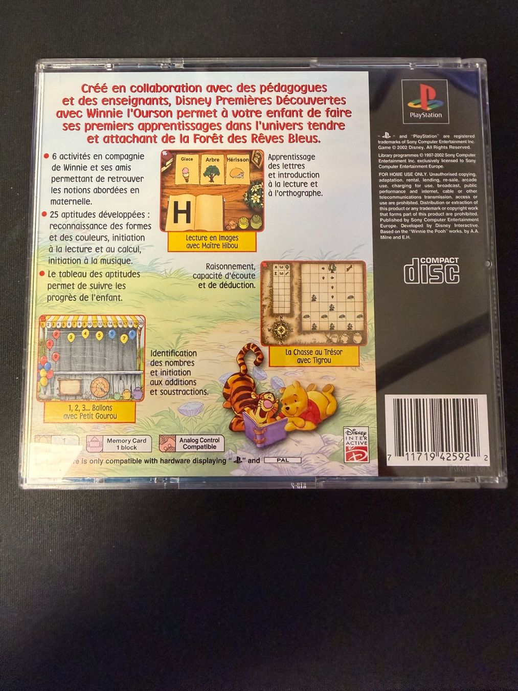Disney Giochi: Disney Eveil Winnie l'Ourson - PS1 – Usato da Pont-de-la-Morge venduto da Darfal 2