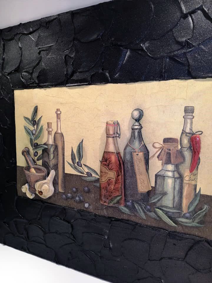 Foto & Immagini: Neu! Reliefbild "Oils & Winegar Bottles" – Nuovo e nell'imballaggio originale da Ostermundigen venduto da LorisHome 3