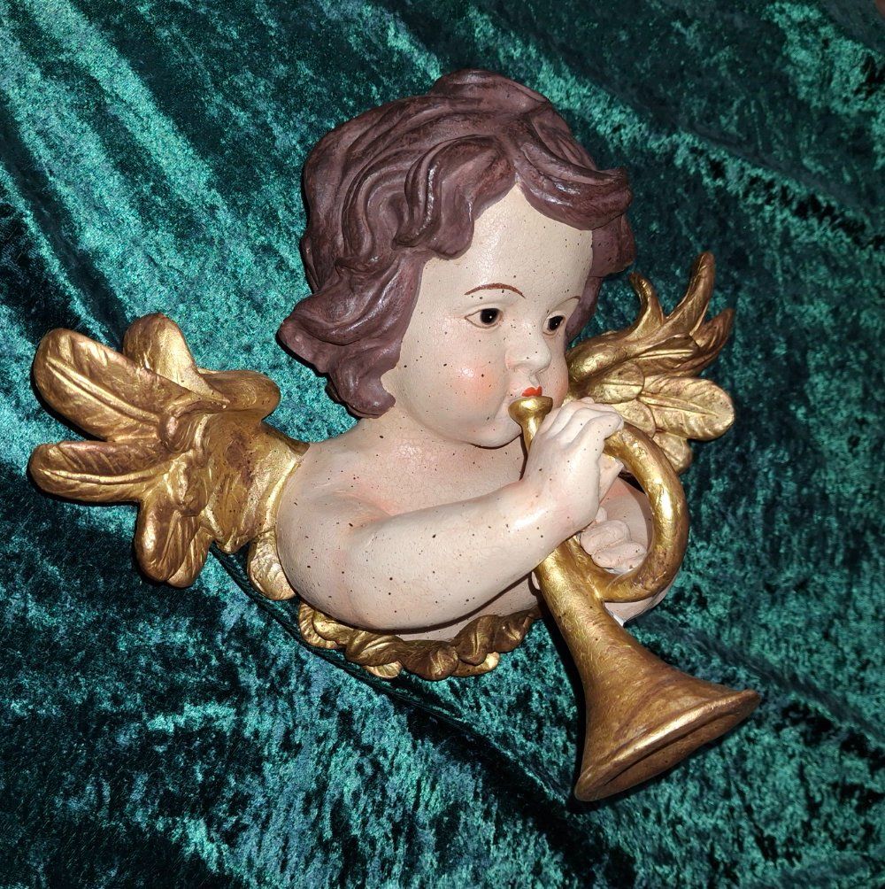 Figurines: Putte / Engel / Wandrelief, mit Trompete – Neuf (Voir description) à Weggis par Mylemontree