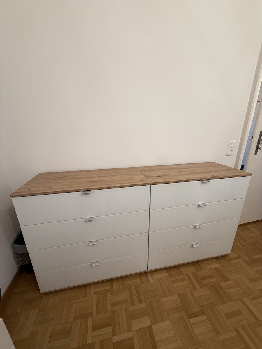 Kommoden: 2xKommode weiss Holzoptik – Gebraucht aus Baden von sch_v9d5