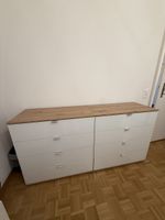 2xKommode weiss Holzoptik