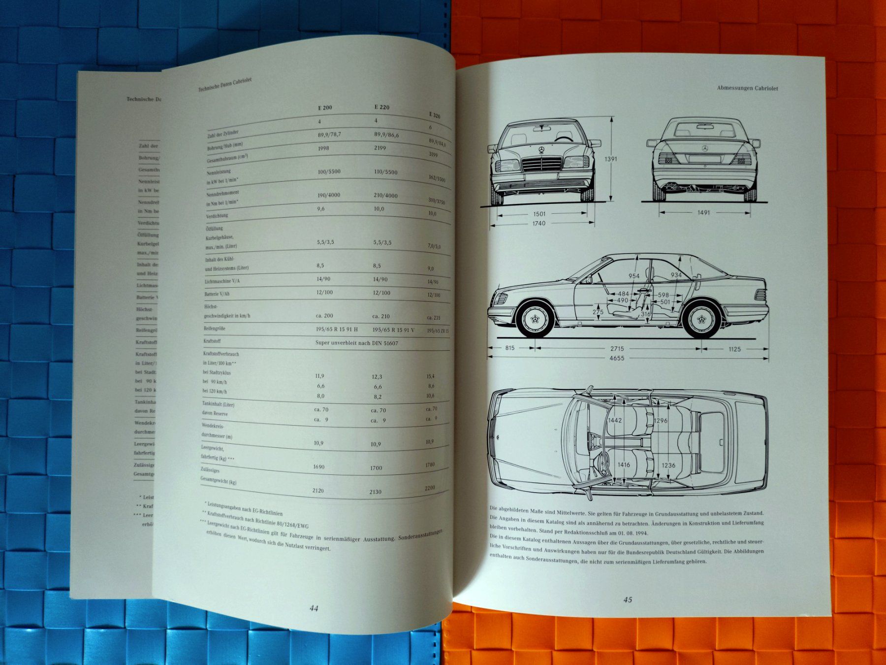 Riviste & Magazine: MERCEDES E CABRIO / E COUPÉ 1994 / C124 / C 124 - Prospekt – Nuovo (secondo la descrizione) da Viganello venduto da CARLiteratur 7