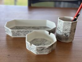 Villeroy&Boch Marmor Optik, 3 teiliges Set, Rarität!