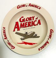 Aschenbecher Cendrier Ashtray Glory of America Deko Flugzeug
