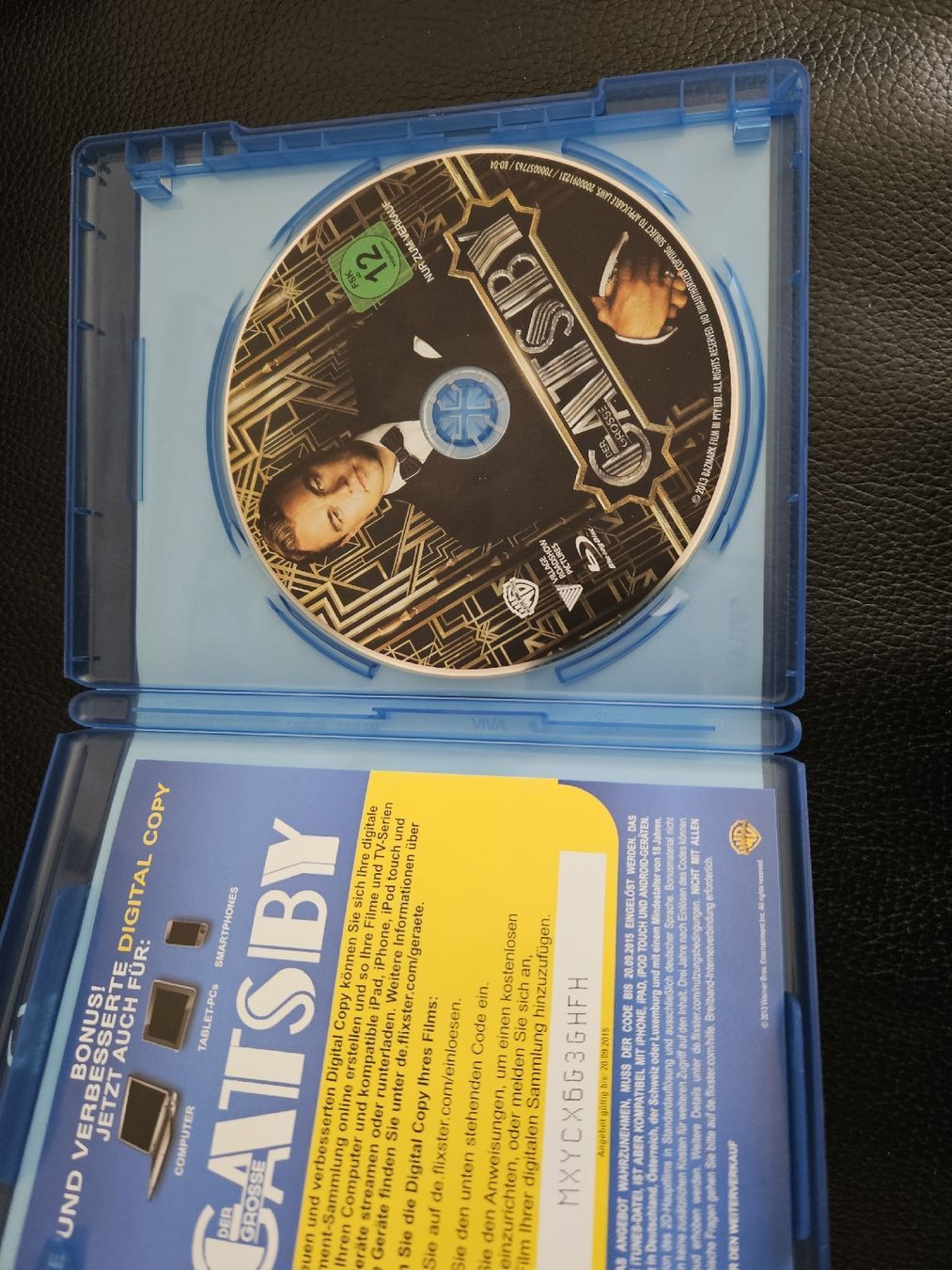 Tutti i DVDs: BluRay: Der grosse Gatsby mit Leonardo DiCaprio – Usato da Oberdorf BL venduto da BaldenEagle 1
