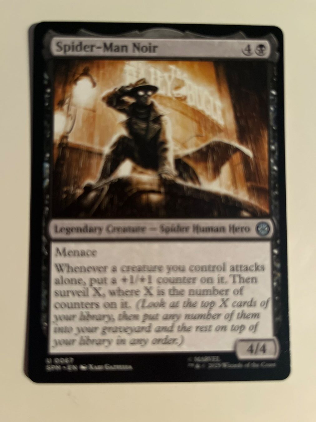 Magic The Gathering Sammelbilder & Trading cards: 1 x Spider-Man Noir - Magic: The Gathering - MtG – Gebraucht aus Kriens von Shadi1980