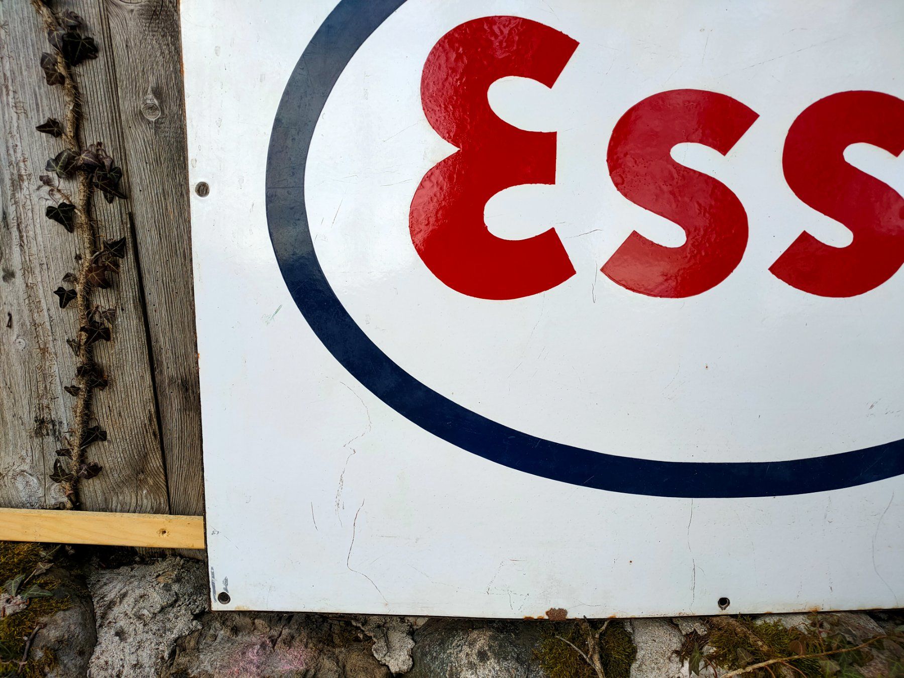 Ecriteaux: Emailschild esso – D'occasion à Bretonnières par Minigab 3
