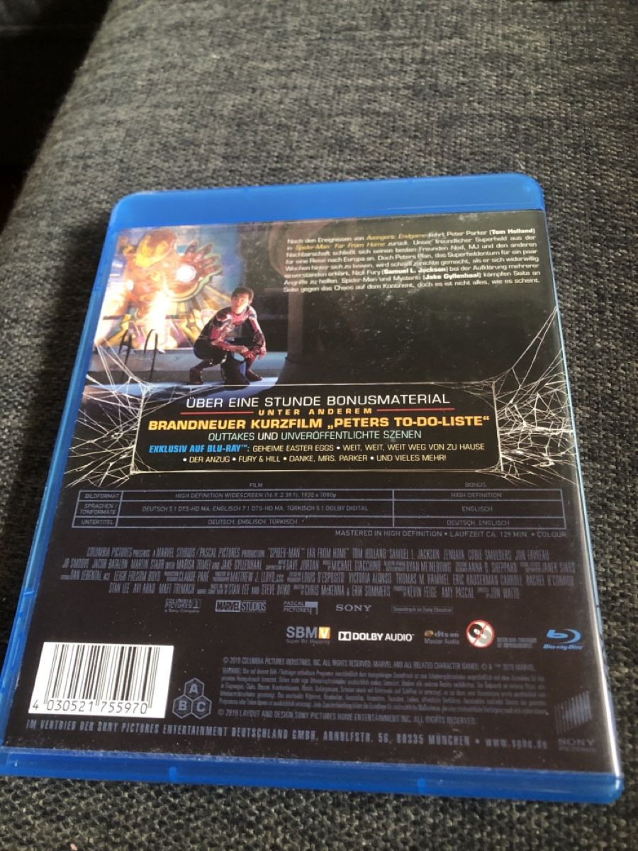 Tutti i DVDs: DVD Blu-ray SPIDER-MAN – Usato da Balsthal venduto da Katzenfan99 1