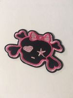 Hello KittyTotenschädel Badge / Aufnäher