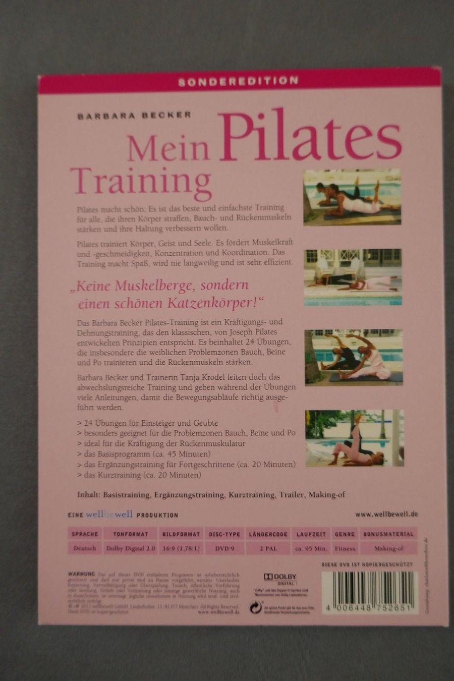 Tutti i DVDs: DVD Barbara Becker: Mein Pilates Training – Usato da Horgen venduto da Feli39 2