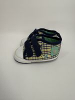 Babyschuhe von Smile kariert blau gelb 