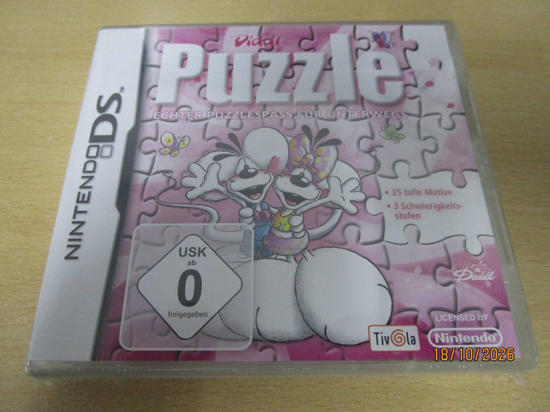 Diddl Puzzle Nintendo DS NDS NEUWARE NEU (Neuf avec emballage d'origine ...