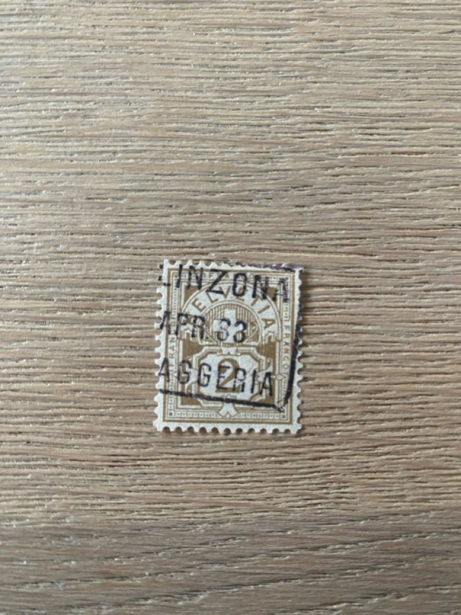 Alle Briefmarken: Alte Briefmarke 2 Rappen gebraucht – Gebraucht aus Embrach von bea_8424