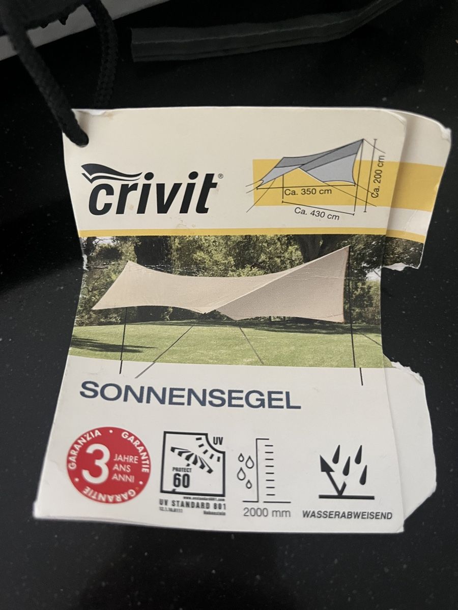 Ombrelloni: Sonnensegel NEU – Nuovo (secondo la descrizione) da Ehrendingen venduto da tefi02