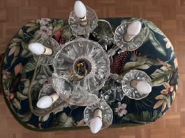 Chandelier en verre 6 branches