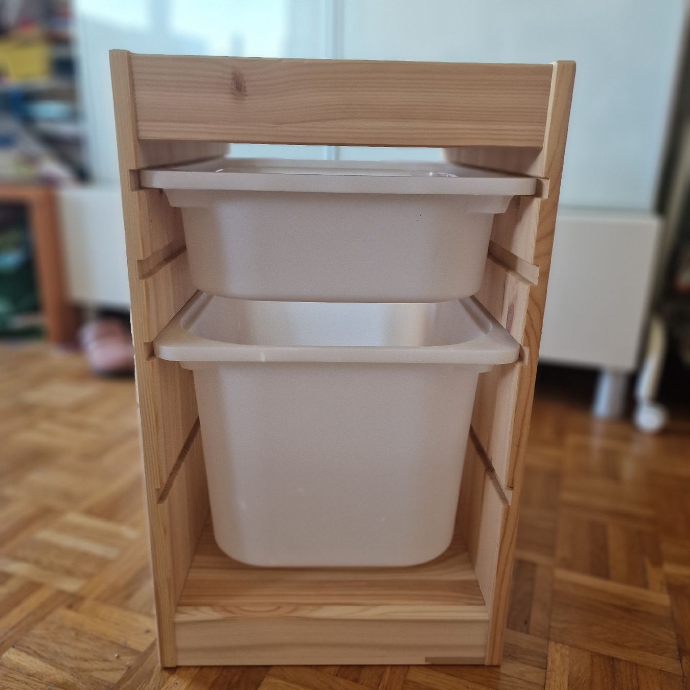 Ikea Regale: IKEA Trofast storage frame pine light white 32x44x52 cm – Gebraucht aus Muri AG von MrsRami
