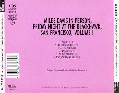 Live - Miles Davis, Hank Mobley, Jimy Cobb, Paul Chambers, | Kaufen auf ...