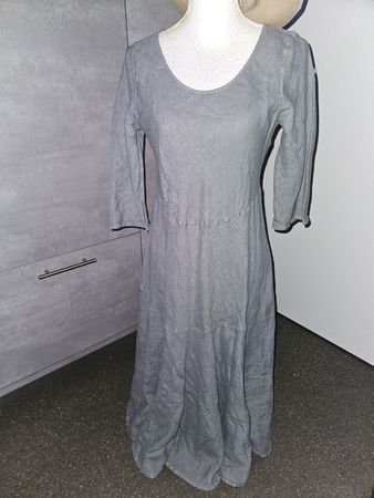 Kleid Clemente Grösse 1 graphite 100% Leinen neu