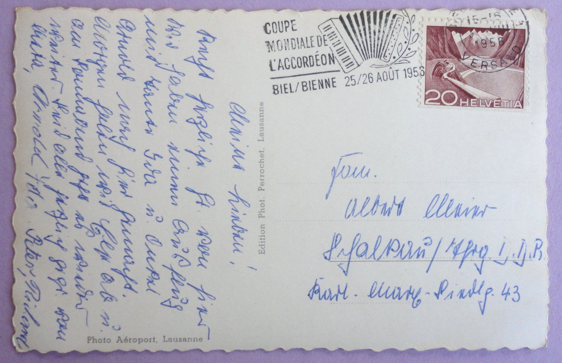 Cartoline postali: Neuchâtel vu d' avion – Usato da Fétigny venduto da Billy2miny 1