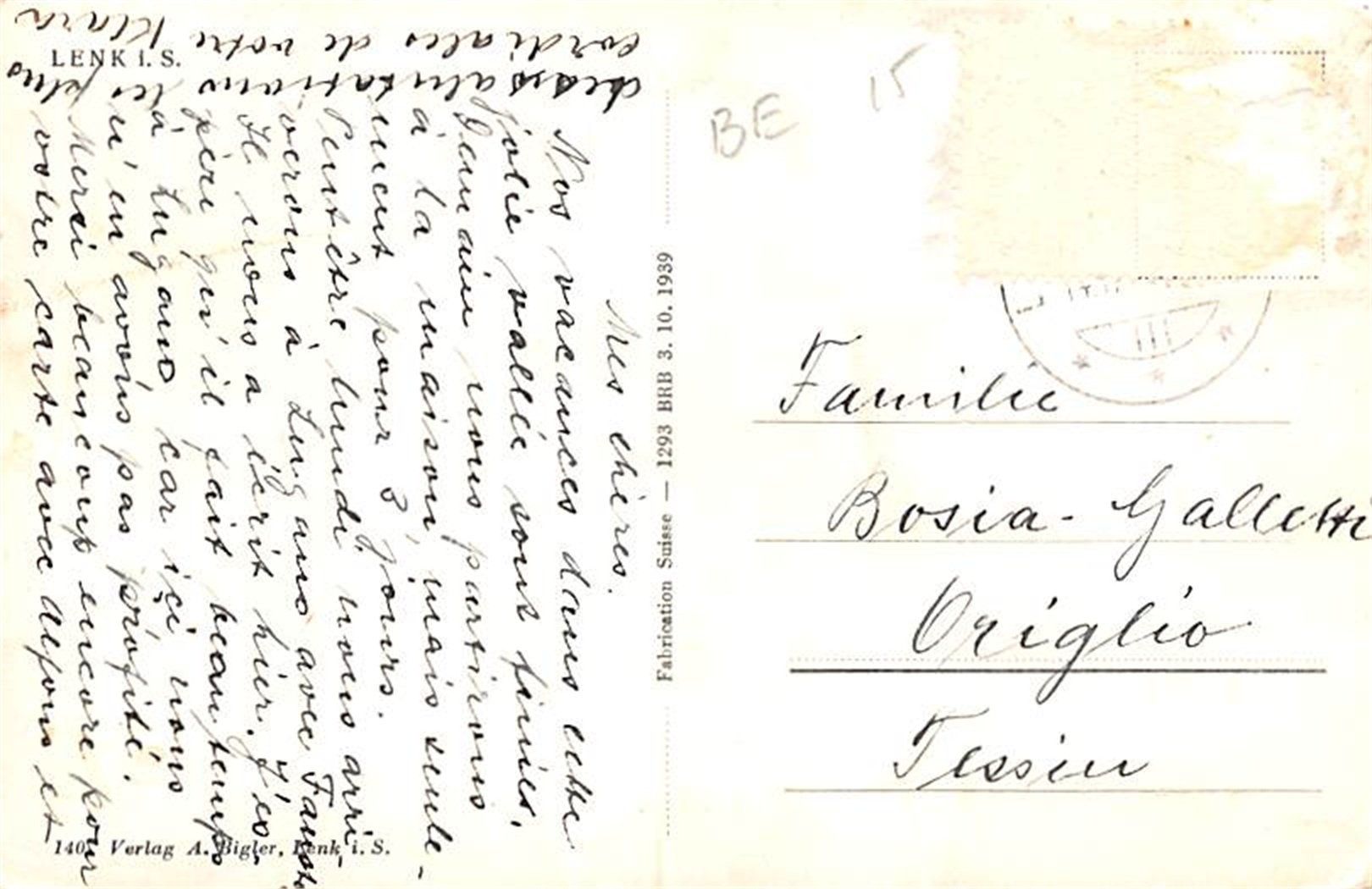 Cartes postales: Lenk – D'occasion à Ottikon b.Kemptth. par Neptun1974 1