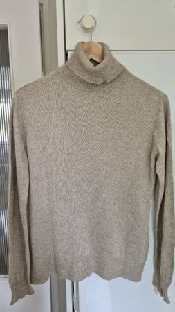Nadia Nardi Rollkragenpullover Gr. M, Seide Kaschmir 