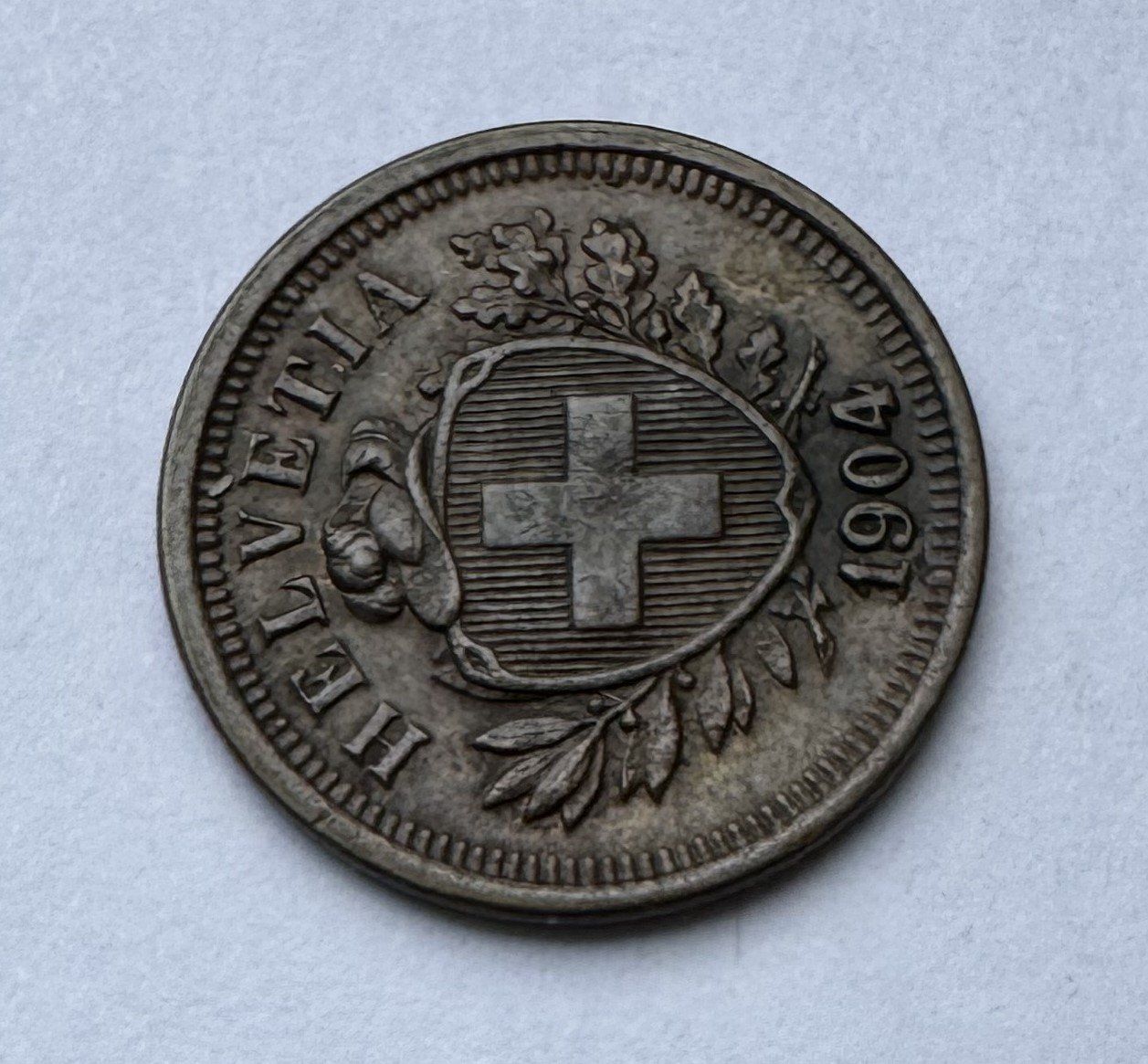 Tutti le monete: 1904 1 Rappen -unz – Usato da Kirchberg SG venduto da Helveticus00 1