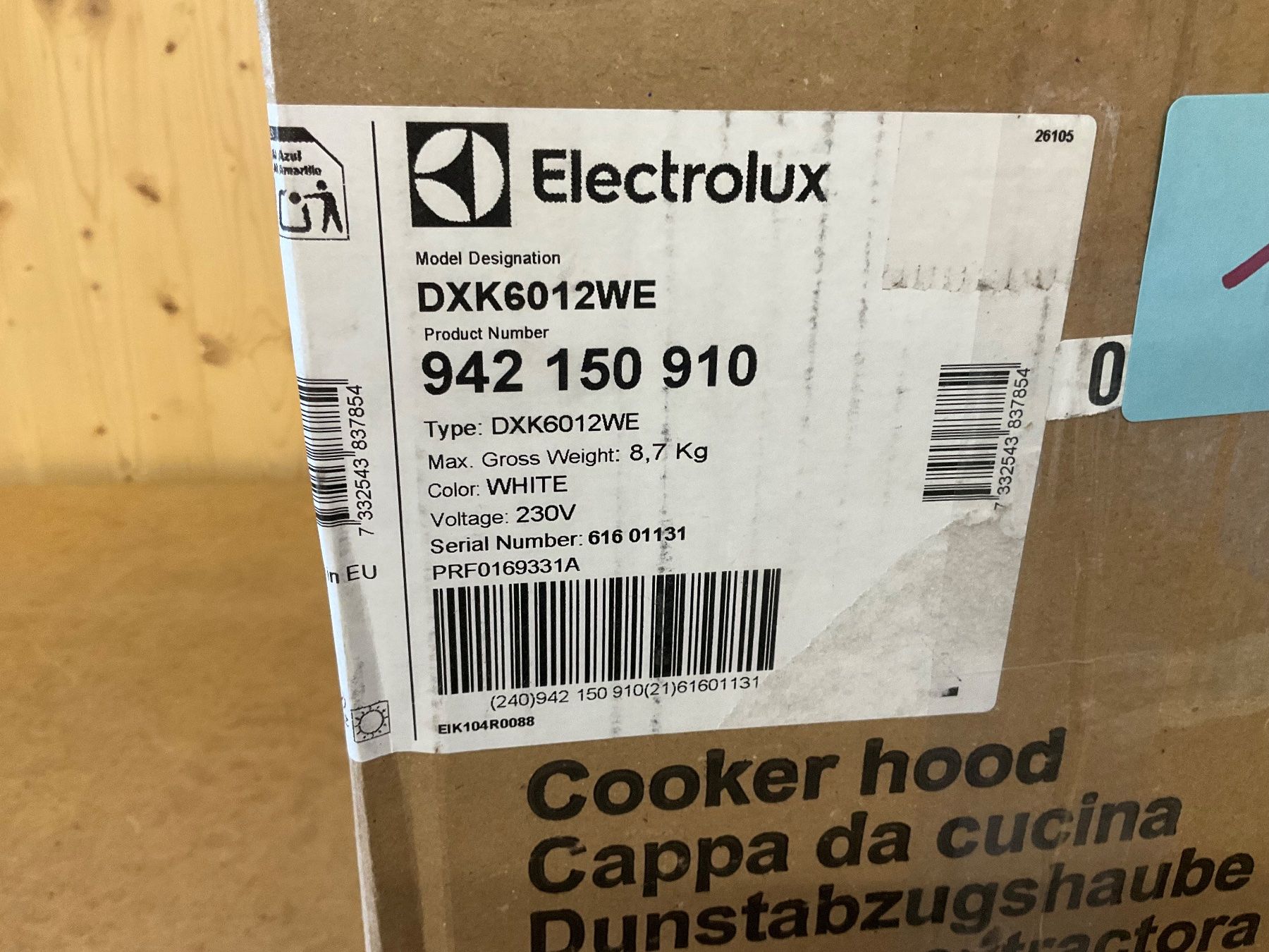 Electrolux Cappe di aspirazione: 121 Electrolux Dunstabzugshauben DXK6012WE – Nuovo e nell'imballaggio originale da Derendingen venduto da Meisterstuecke 5