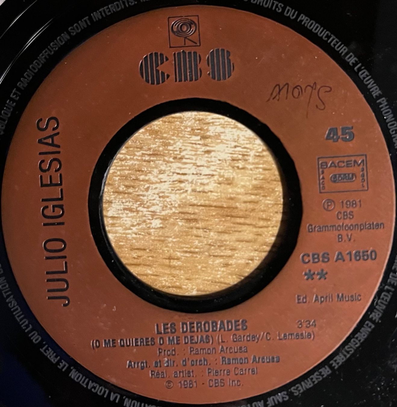 Dischi in vinile: JULIO IGLESIAS - FIDÈLE – Usato da Bussigny venduto da vinyl-pas-cher 3