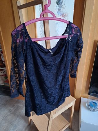 Damen Oberteil Spitzentop gr L