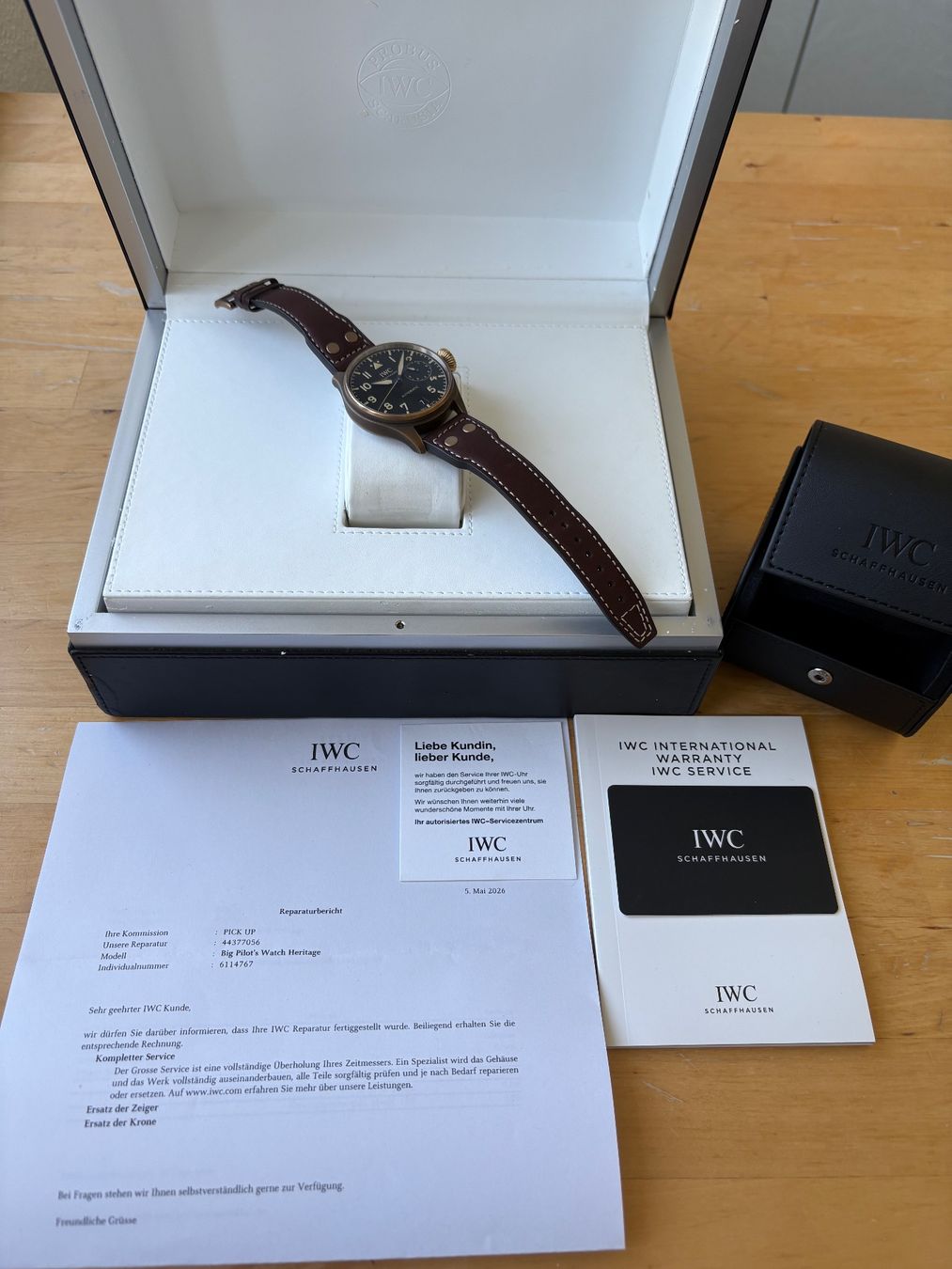 IWC Orologi: IWC Big Pilot Heritage Limited IW501005 Fullset – Usato da Birsfelden venduto da Mynos 3