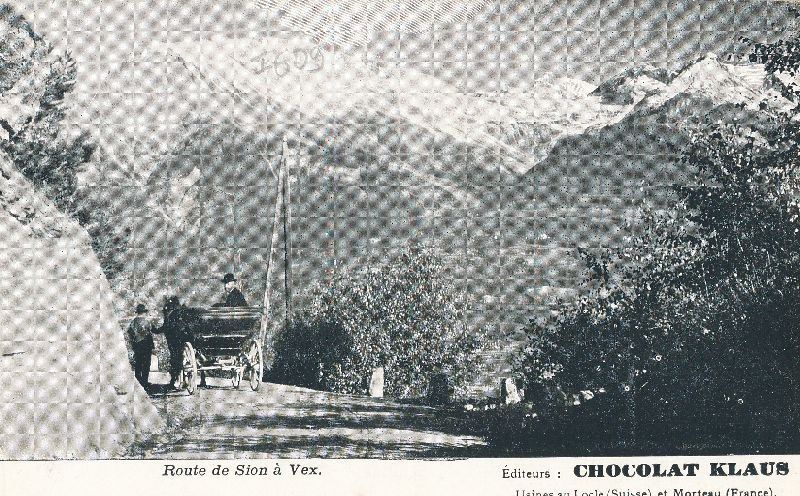 Cartoline postali: Sion Route à Vex c1900 – Usato da Emmenbrücke venduto da teestube