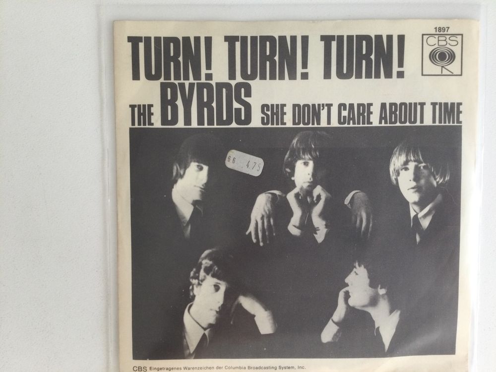 Byrds Single - Turn! Turn! / She Don’t Care About Time 1