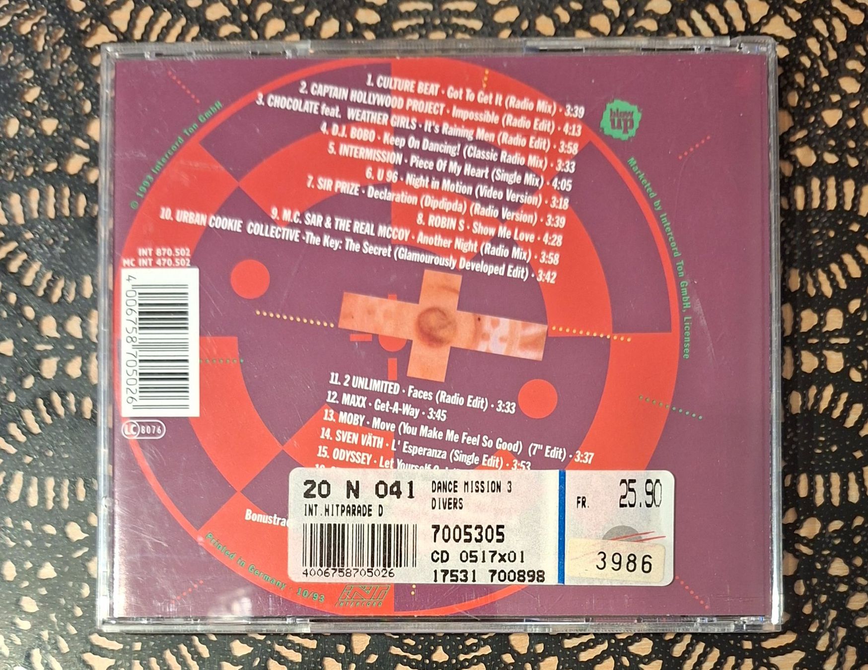 CDs: Dance Mission Vol. 3, CD 1993, Hit Compilation, Sampler – D'occasion à Amriswil par Celini3 1