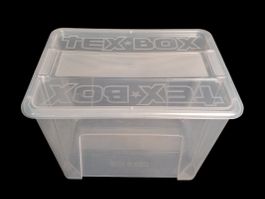 TEX Transparente Aufbewahrungsbox mit Deckel