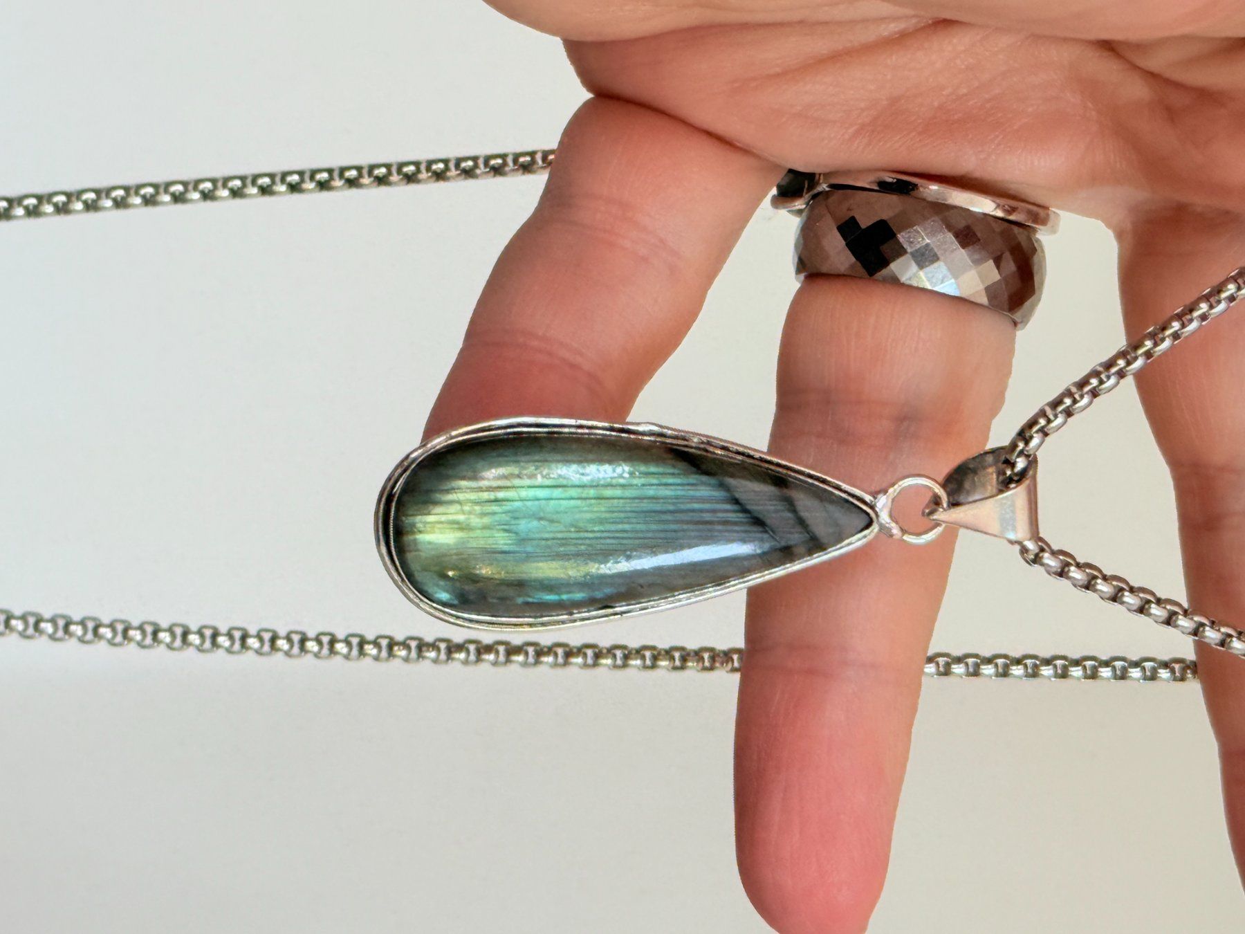 Catenine: Collier Labradorite - Été étincelant! – Nuovo e nell'imballaggio originale da Genève venduto da AWWA 3