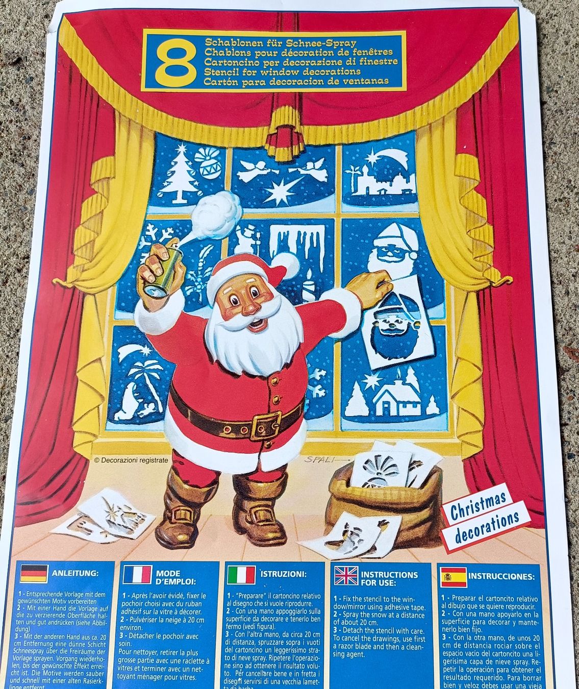 Alle Dekorationen: Weihnachts Schablonen Set mit Schnee Spray – Neu (gemäss Beschreibung) aus Sitterdorf von imsis 2