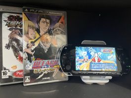 PSP 1004 + Bleach brave soul 7 et Tekken