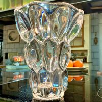 PIERRE D‘AVESN DAUM FRANCE ART DECO BLEIKRISTALLVASE UM 1930