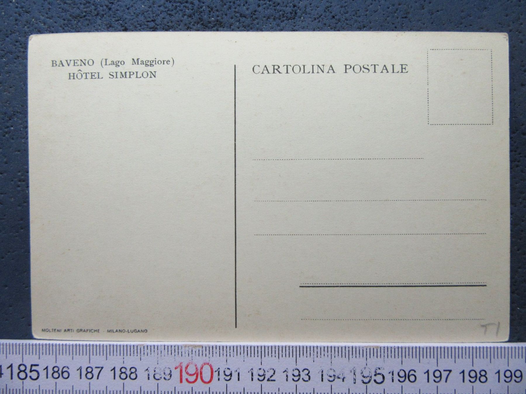 Cartoline postali: BAVENO HOTEL SIMPLON ET DEPENDANCE TICINO AK – Usato da Ettingen venduto da Hausi4711 1