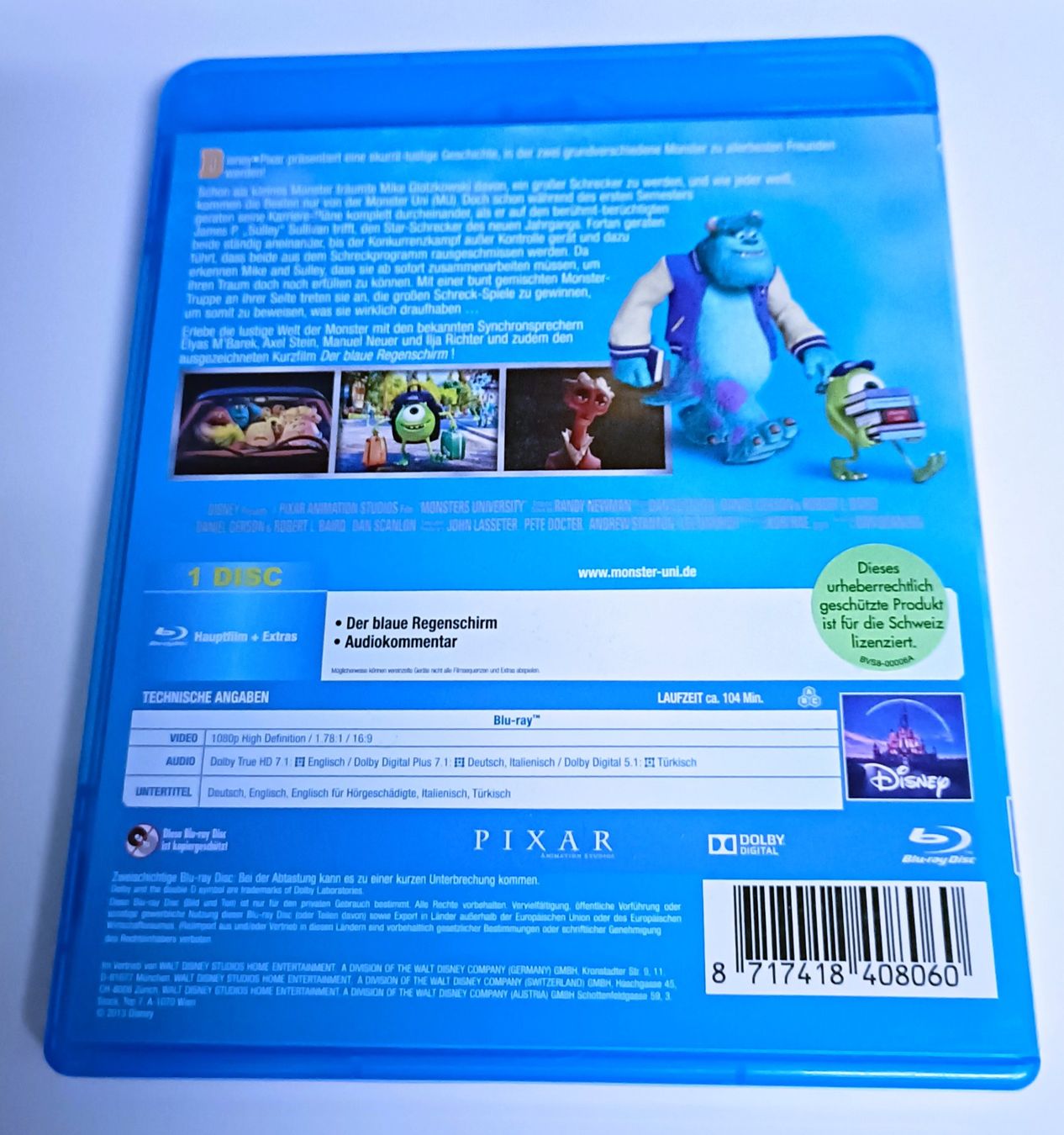 Alle DVDs: Die Monster Uni Blu Ray – Gebraucht aus Köniz von Movieportal007 1