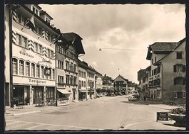 Sursee, Strassenpartie mit Gasthaus zum 