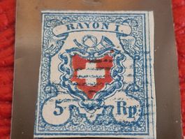 Rayon 17II, signiert, blaue Raute, äussere Einfassung unter.
