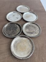 Antikes 6er Set versilberte Teeuntersetzer