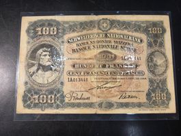 100 Franken 1918 Serie 1A Tell