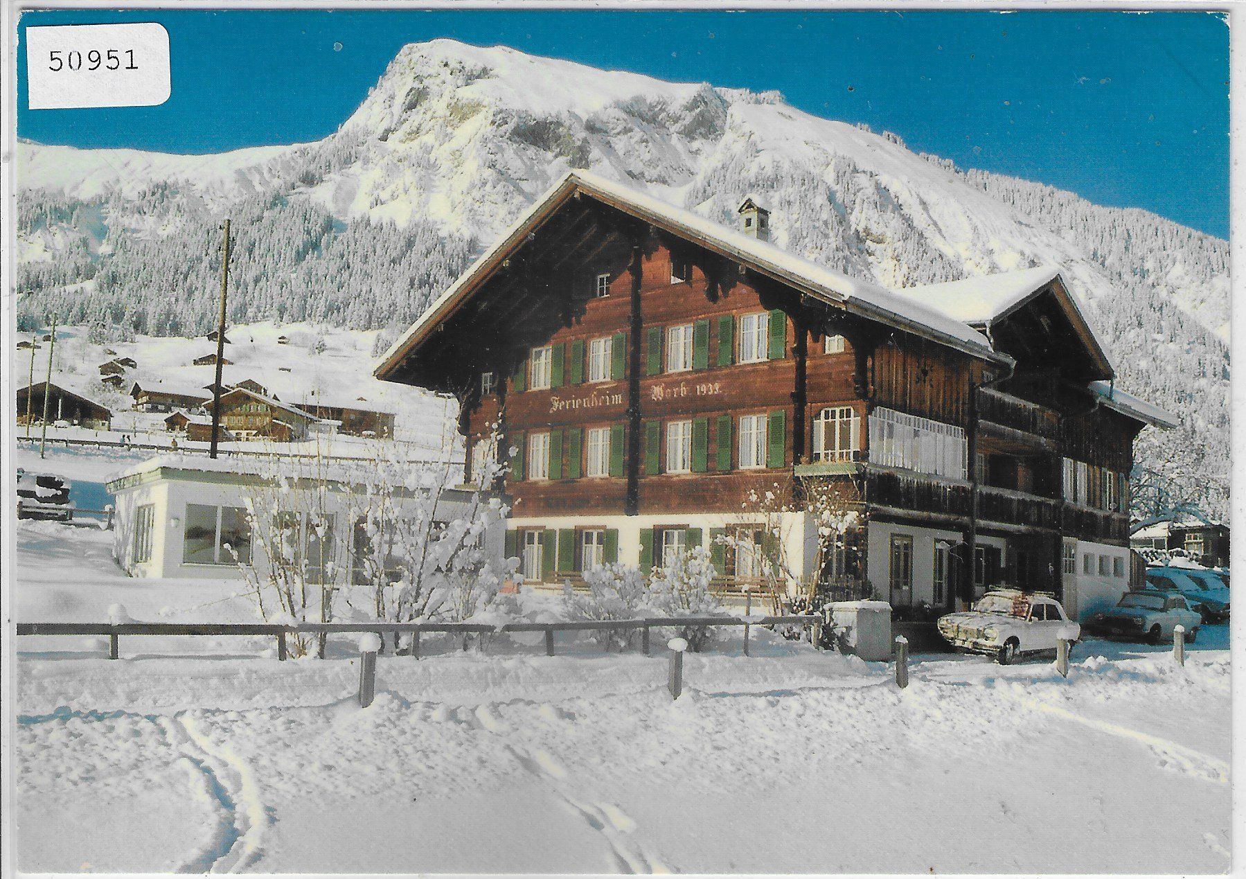 Cartoline postali: Lenk - Ferienheim Worb im Winter – Usato da Ettingen venduto da Kartenplanet